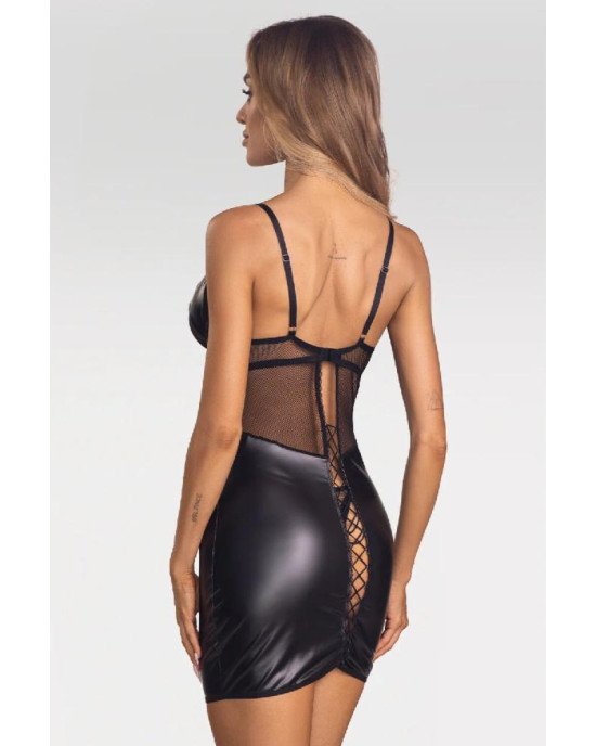 Сорочка Obsessive Dominna chemise & thong L/XL Сорочка Obsessive Dominna chemise & thong L/XL