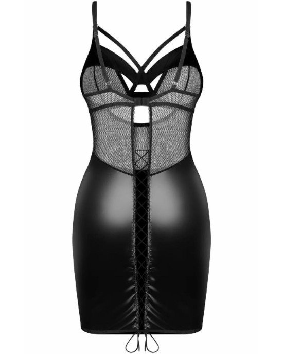 Сорочка Obsessive Dominna chemise & thong L/XL Сорочка Obsessive Dominna chemise & thong L/XL