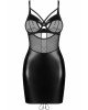 Сорочка Obsessive Dominna chemise & thong L/XL Сорочка Obsessive Dominna chemise & thong L/XL