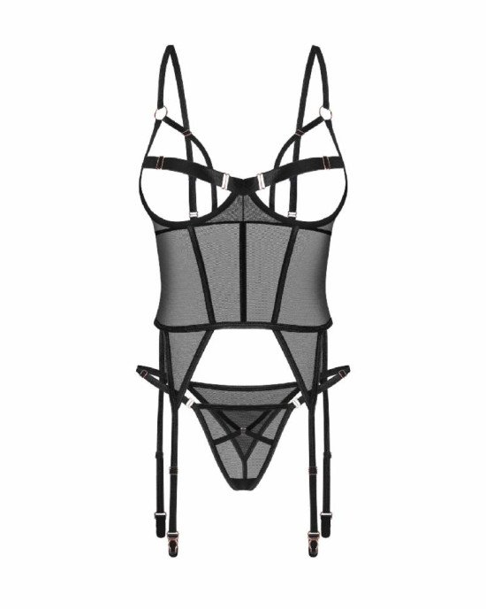 Корсет Obsessive Euridia corset & tanga XS/S Корсет Obsessive Euridia corset & tanga XS/S