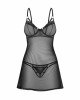 Сорочка Obsessive Euridia chemise & tanga M/L Сорочка Obsessive Euridia chemise & tanga M/L