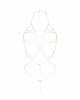 Прикраса на груди Obsessive Lyxa jewelry bra