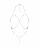 Прикраса на груди Obsessive Lyxa jewelry cupless bra Прикраса на груди Obsessive Lyxa jewelry cupless bra