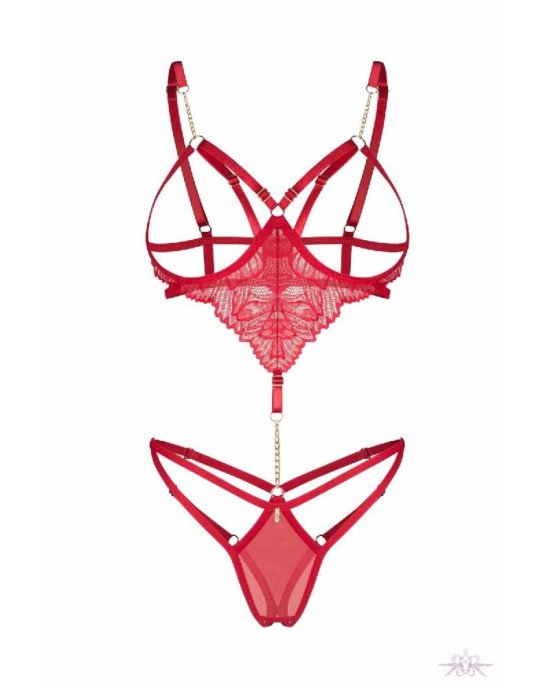 Боді Obsessive Matildea crotchless teddy L/XL Боді Obsessive Matildea crotchless teddy L/XL