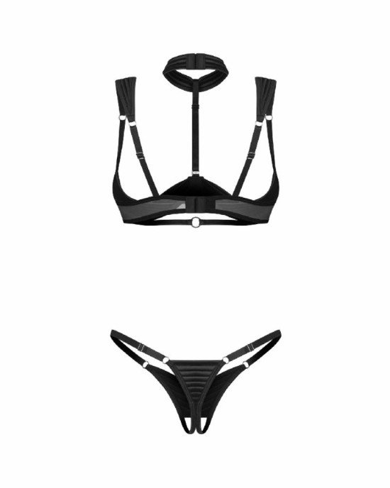 Комплект Obsessive Roccele 2-pcs crotchless set S/M Комплект Obsessive Roccele 2-pcs crotchless set S/M