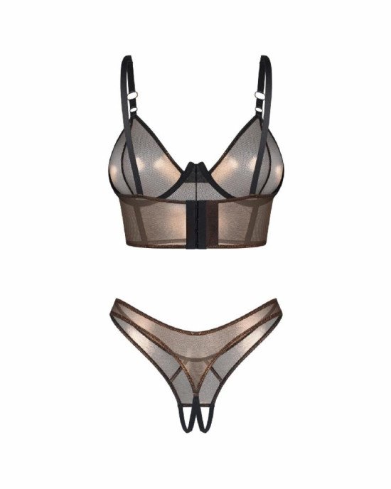 Комплект Obsessive Soranna top & crotchless thong S/M Комплект Obsessive Soranna top & crotchless thong S/M