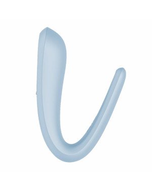 Вібратор для пар Satisfyer Double Classic Light Blue з одним моторчиком Вібратор для пар Satisfyer Double Classic Light Blue з одним моторчиком