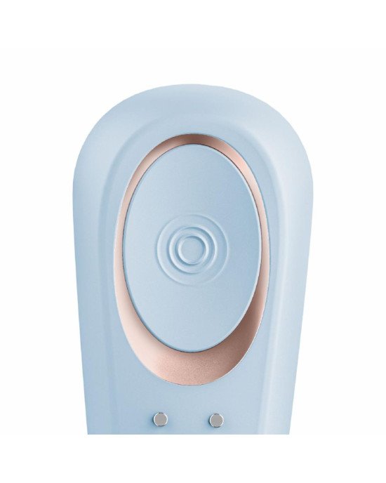Вібратор для пар Satisfyer Double Classic Light Blue з одним моторчиком