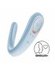 Вібратор для пар Satisfyer Double Classic Light Blue з одним моторчиком