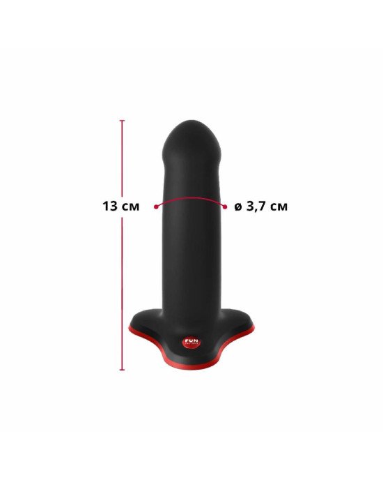 Фалоімітатор Fun Factory AMOR Black, довжина 14,6 см, діаметр 3,7 см, вигнутий Фалоімітатор Fun Factory AMOR Black, довжина 14,6 см, діаметр 3,7 см, вигнутий