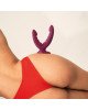 Подвійний фалоімітатор Fun Factory RYDE Wine Red, гнучкі стовбури, присоска Подвійний фалоімітатор Fun Factory RYDE Wine Red, гнучкі стовбури, присоска