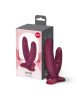 Подвійний фалоімітатор Fun Factory RYDE Wine Red, гнучкі стовбури, присоска Подвійний фалоімітатор Fun Factory RYDE Wine Red, гнучкі стовбури, присоска