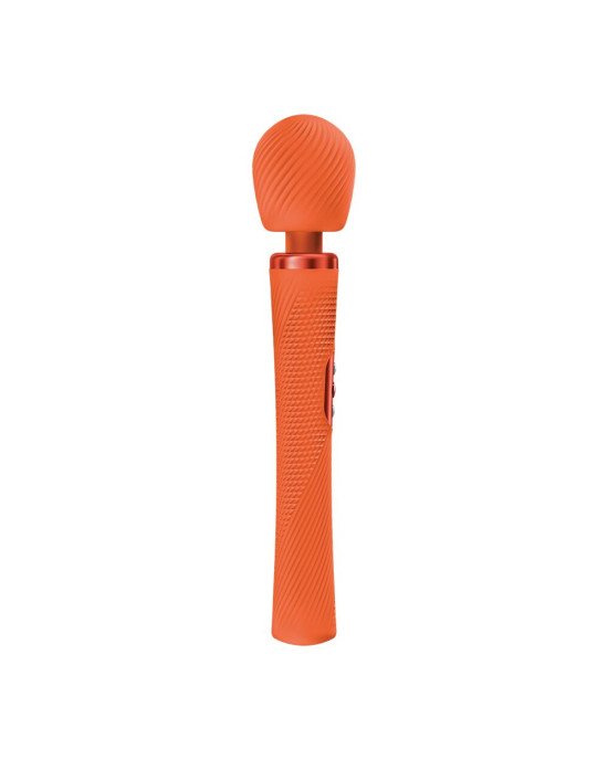 Вібромасажер Fun Factory VIM Vibrating Wand Orange, суперпотужний та легкий, до 6 годин роботи Вібромасажер Fun Factory VIM Vibrating Wand Orange, суперпотужний та легкий, до 6 годин роботи