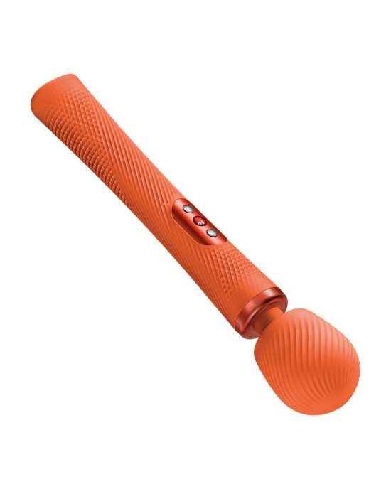 Вібромасажер Fun Factory VIM Vibrating Wand Orange, суперпотужний та легкий, до 6 годин роботи Вібромасажер Fun Factory VIM Vibrating Wand Orange, суперпотужний та легкий, до 6 годин роботи