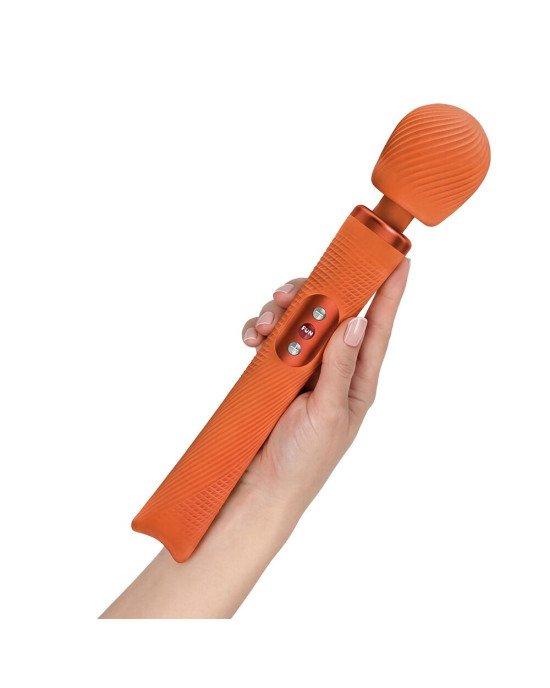 Вібромасажер Fun Factory VIM Vibrating Wand Orange, суперпотужний та легкий, до 6 годин роботи Вібромасажер Fun Factory VIM Vibrating Wand Orange, суперпотужний та легкий, до 6 годин роботи