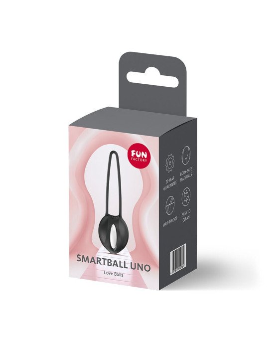 Вагінальна кулька Fun Factory SMARTBALL UNO Black, одинарна, діаметр 3,6 см Вагінальна кулька Fun Factory SMARTBALL UNO Black, одинарна, діаметр 3,6 см