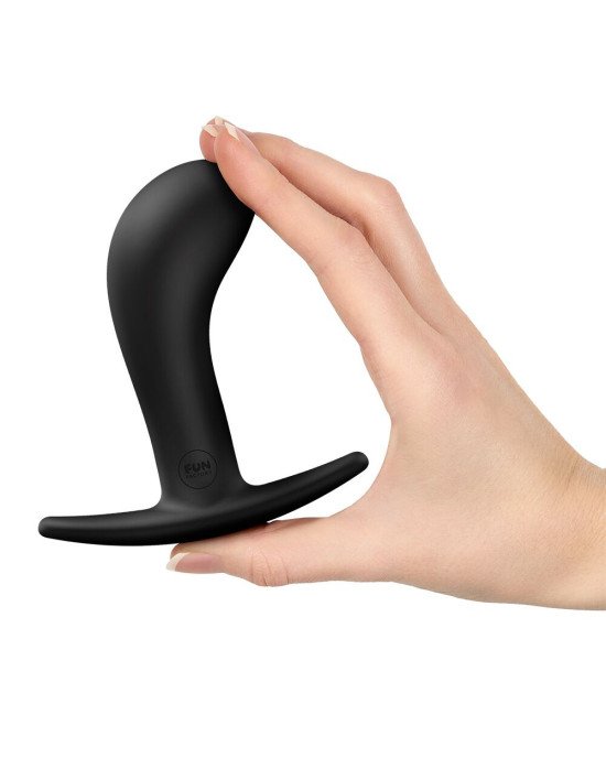 Анальна пробка Fun Factory BOOTIE L Black, діаметр 3,8 см, тонкий обмежувач Анальна пробка Fun Factory BOOTIE L Black, діаметр 3,8 см, тонкий обмежувач