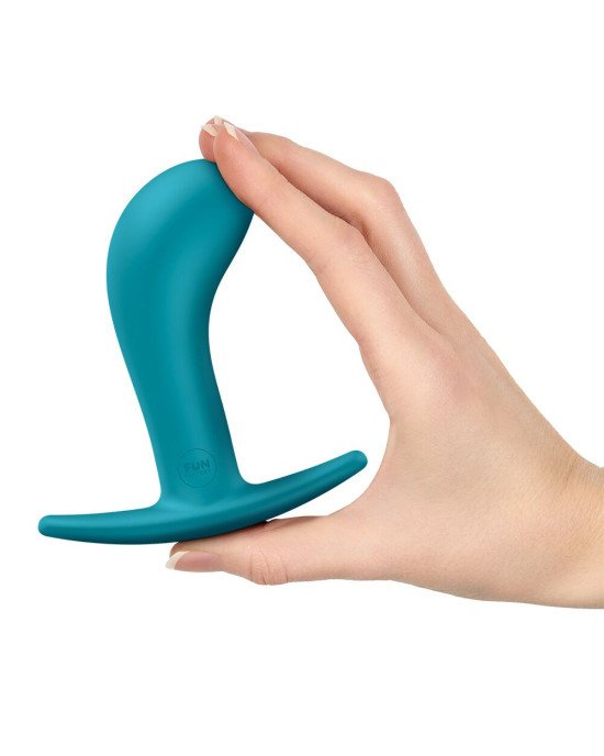 Анальна пробка Fun Factory BOOTIE L Aquamarine, діаметр 3,8 см, тонкий обмежувач Анальна пробка Fun Factory BOOTIE L Aquamarine, діаметр 3,8 см, тонкий обмежувач