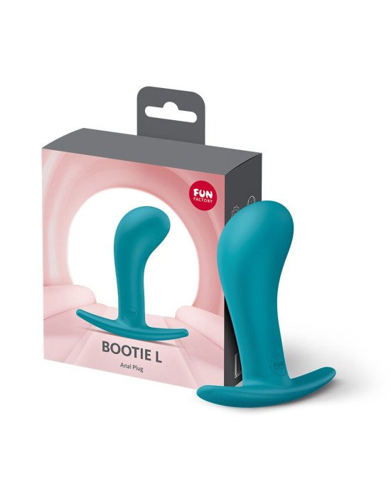 Анальна пробка Fun Factory BOOTIE L Aquamarine, діаметр 3,8 см, тонкий обмежувач Анальна пробка Fun Factory BOOTIE L Aquamarine, діаметр 3,8 см, тонкий обмежувач