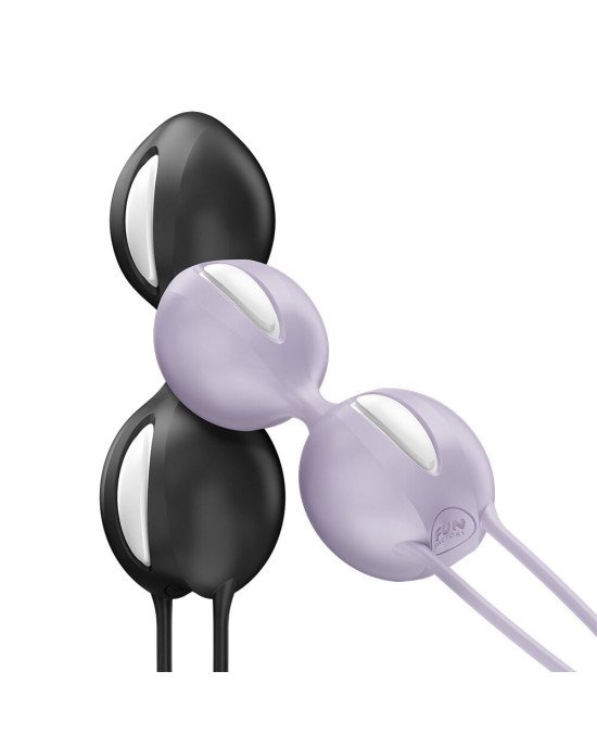 Вагінальні кульки Fun Factory SMARTBALLS DUO Black, 2 шт, діаметр 3,2 та 3,6 см Вагінальні кульки Fun Factory SMARTBALLS DUO Black, 2 шт, діаметр 3,2 та 3,6 см