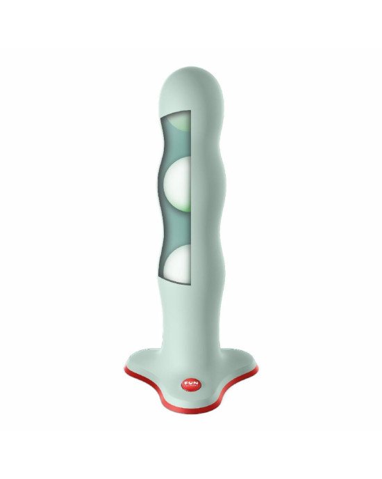 Фалоімітатор Fun Factory BOUNCER Light Green, кульки всередині, ефект вібрації, діаметр 3,9 см Фалоімітатор Fun Factory BOUNCER Light Green, кульки всередині, ефект вібрації, діаметр 3,9 см