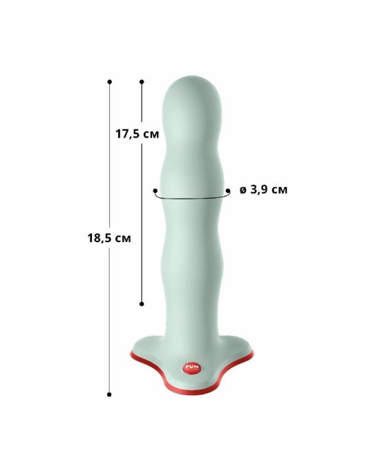 Фалоімітатор Fun Factory BOUNCER Light Green, кульки всередині, ефект вібрації, діаметр 3,9 см Фалоімітатор Fun Factory BOUNCER Light Green, кульки всередині, ефект вібрації, діаметр 3,9 см