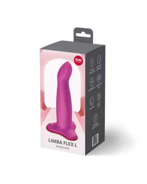 Фалоімітатор Fun Factory LIMBA FLEX L Magenta, гнучкий, з ефектом пам’яті, підходить для точки G Фалоімітатор Fun Factory LIMBA FLEX L Magenta, гнучкий, з ефектом пам’яті, підходить для точки G
