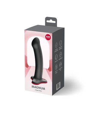 Фалоімітатор Fun Factory MAGNUM Black, дуже гнучкий, довжина 18,3 см, діаметр 3,7 см Фалоімітатор Fun Factory MAGNUM Black, дуже гнучкий, довжина 18,3 см, діаметр 3,7 см
