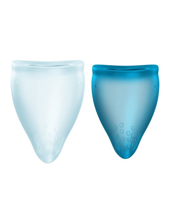 Набір менструальних чаш Fun Factory FUN CUP EXPLORE KIT, 2 шт, Multicolored Turquoise, об’єми 20 та 30 мл Набір менструальних чаш Fun Factory FUN CUP EXPLORE KIT, 2 шт, Multicolored Turquoise, об’єми 20 та 30 мл