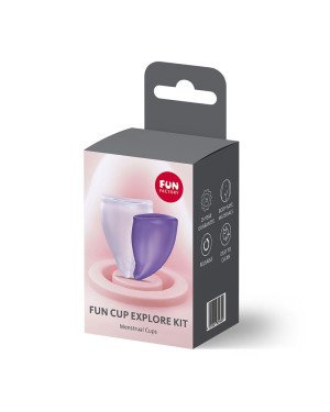 Набір менструальних чаш Fun Factory FUN CUP EXPLORE KIT, 2 шт, Multicolored Violet, об’єми 20 та 30 мл Набір менструальних чаш Fun Factory FUN CUP EXPLORE KIT, 2 шт, Multicolored Violet, об’єми 20 та 30 мл