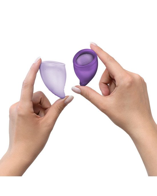 Набір менструальних чаш Fun Factory FUN CUP EXPLORE KIT, 2 шт, Multicolored Violet, об’єми 20 та 30 мл Набір менструальних чаш Fun Factory FUN CUP EXPLORE KIT, 2 шт, Multicolored Violet, об’єми 20 та 30 мл