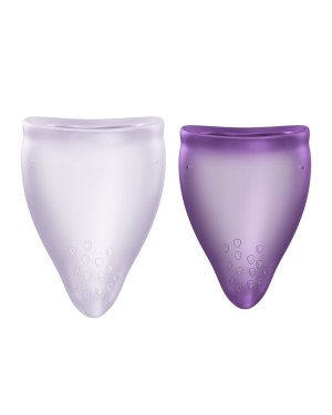 Набір менструальних чаш Fun Factory FUN CUP EXPLORE KIT, 2 шт, Multicolored Violet, об’єми 20 та 30 мл