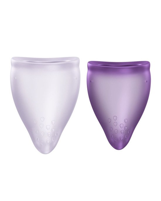 Набір менструальних чаш Fun Factory FUN CUP EXPLORE KIT, 2 шт, Multicolored Violet, об’єми 20 та 30 мл Набір менструальних чаш Fun Factory FUN CUP EXPLORE KIT, 2 шт, Multicolored Violet, об’єми 20 та 30 мл