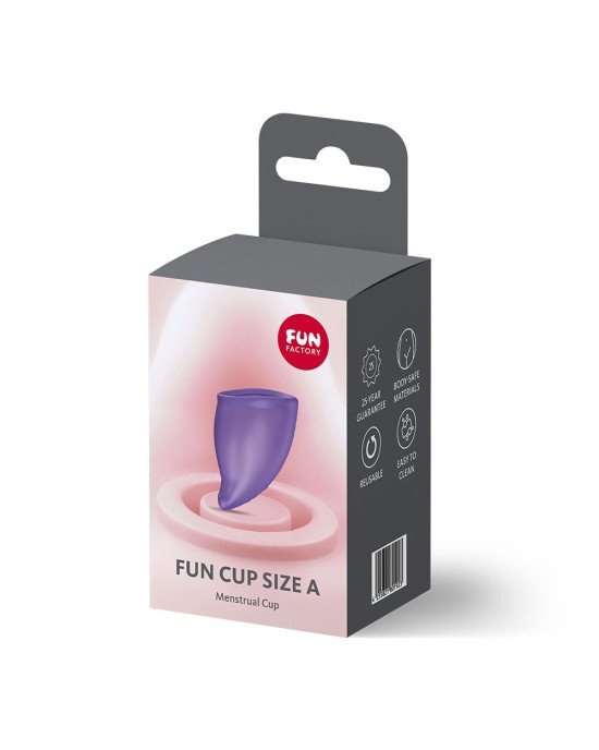 Менструальна чаша Fun Factory FUN CUP SIZE A Black Currant, багаторазова, діаметр 4 см, об’єм 20 мл Менструальна чаша Fun Factory FUN CUP SIZE A Black Currant, багаторазова, діаметр 4 см, об’єм 20 мл