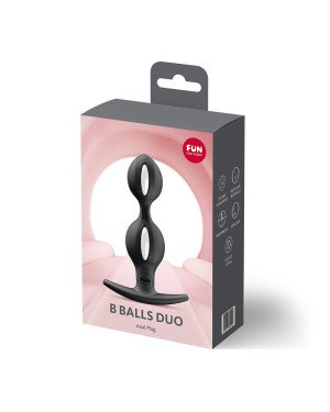 Анальні кульки Fun Factory B BALLS DUO Black, ефект вібрації, діаметр 3,2 та 3,6 см Анальні кульки Fun Factory B BALLS DUO Black, ефект вібрації, діаметр 3,2 та 3,6 см