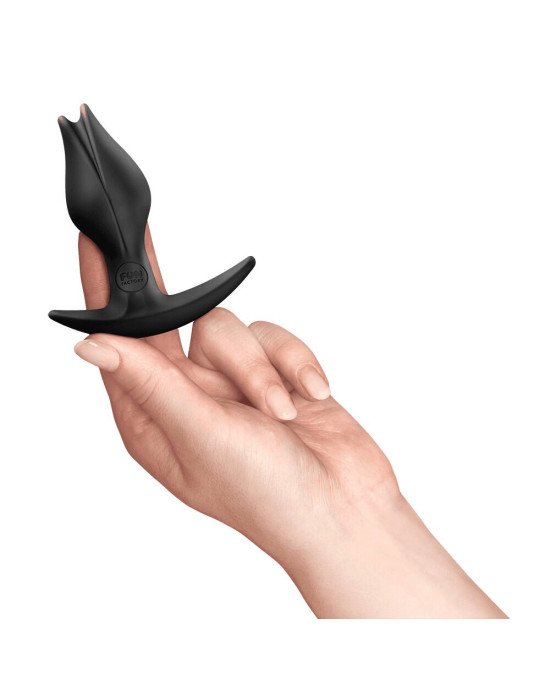 Анальна пробка Fun Factory BOOTIE FEM Black, у вигляді бутона, діаметр 2,9 см, тонкий обмежувач Анальна пробка Fun Factory BOOTIE FEM Black, у вигляді бутона, діаметр 2,9 см, тонкий обмежувач