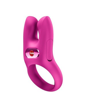 Ерекційне віброкільце з подвійною стимуляцією клітора Fun Factory NŌS CLASSIC Magenta, 2 мотори