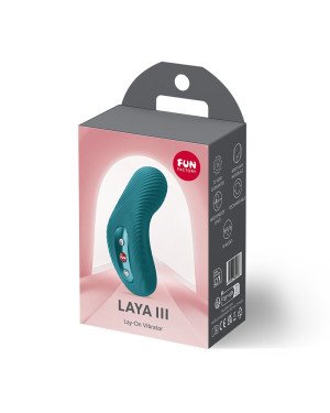 Накладний вібратор Fun Factory LAYA III Bottle Green, ефект постукування пальцем