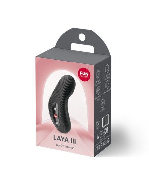 Накладний вібратор Fun Factory LAYA III Black, ефект постукування пальцем