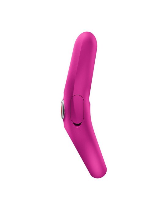 Ерекційне віброкільце з подвійною стимуляцією клітора Fun Factory NŌS PRO Magenta, 2 мотори