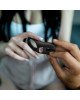 Ерекційне віброкільце з подвійною стимуляцією клітора Fun Factory NŌS CLASSIC Black, 2 мотори Ерекційне віброкільце з подвійною стимуляцією клітора Fun Factory NŌS CLASSIC Black, 2 мотори