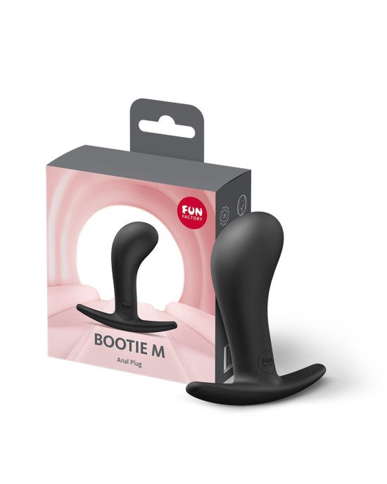 Анальна пробка Fun Factory BOOTIE M Black, діаметр 3,3 см, тонкий обмежувач Анальна пробка Fun Factory BOOTIE M Black, діаметр 3,3 см, тонкий обмежувач