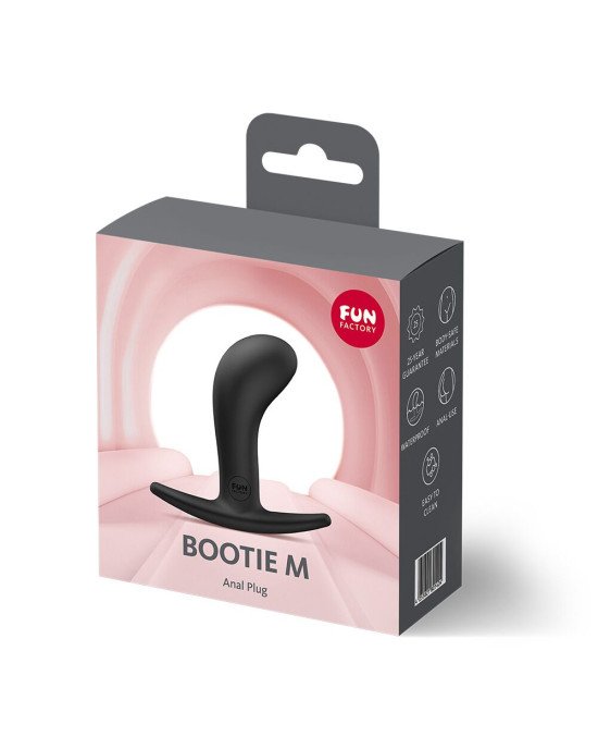 Анальна пробка Fun Factory BOOTIE M Black, діаметр 3,3 см, тонкий обмежувач Анальна пробка Fun Factory BOOTIE M Black, діаметр 3,3 см, тонкий обмежувач