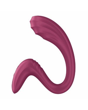 Вагінально-кліторальний вібратор Satisfyer G for Goddess 3 Wine Red, 2 мотори