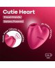 Вакуумний стимулятор-серце з вібрацією Satisfyer Cutie Heart Battery Series