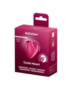 Вакуумний стимулятор-серце з вібрацією Satisfyer Cutie Heart Battery Series Вакуумний стимулятор-серце з вібрацією Satisfyer Cutie Heart Battery Series