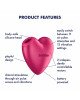 Вакуумний стимулятор-серце з вібрацією Satisfyer Cutie Heart Battery Series