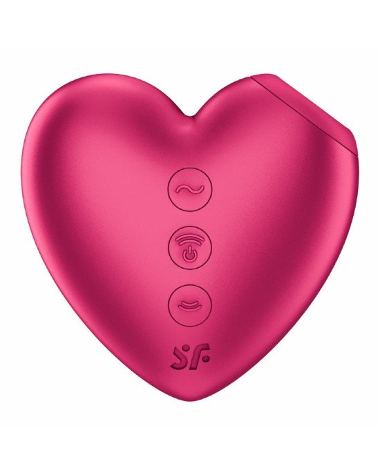 Вакуумний стимулятор-серце з вібрацією Satisfyer Cutie Heart Battery Series