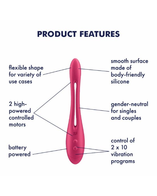 Універсальний гнучкий вібратор для пар Satisfyer Elastic Game Battery Series