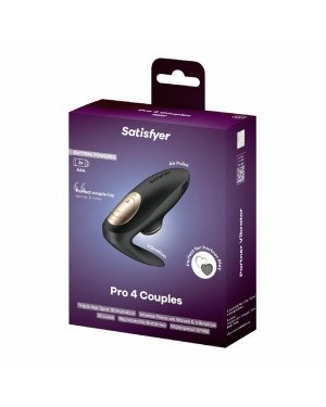 Вакуумний вібратор для пар Satisfyer Pro 4 Couples Battery Series, можна використовувати для сексу у парі Вакуумний вібратор для пар Satisfyer Pro 4 Couples Battery Series, можна використовувати для сексу у парі